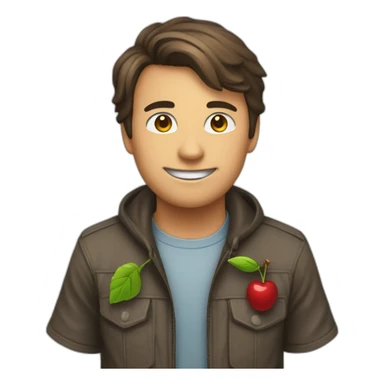 can you generate a emoji to represent cherry pick a commit in github sticker