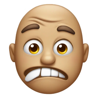 Disgusted face with nose that smelled something bad sticker