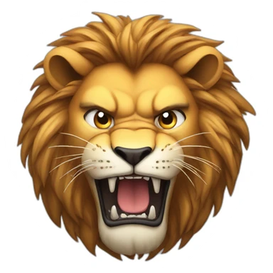 lion angry sticker