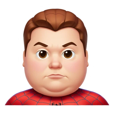 Fat fat fat spiderman sticker