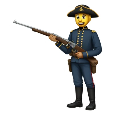 full length american civil war soldier sticker