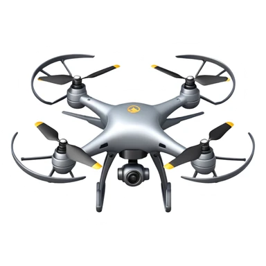 Quadcopter drone flying sticker