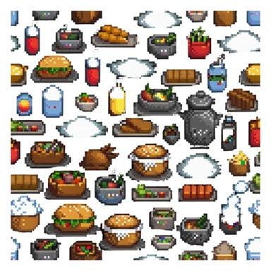 delicious food with steam rising sticker