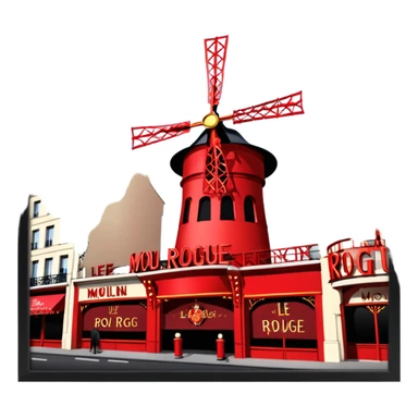 Je veux le moulin rouge de paris sticker