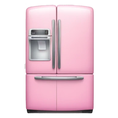 Pink realistic fridge sticker