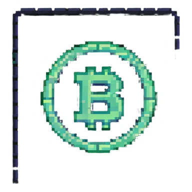 S.R CRYPTO logo text displayed in classic 8-bit pixel style sticker