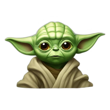 Yoda on tortul sticker