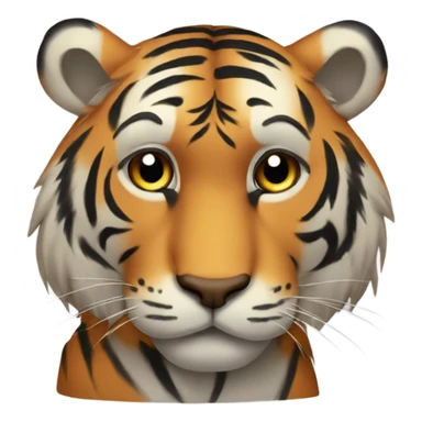Sad tiger sticker