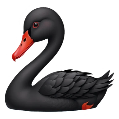 Black swan sticker