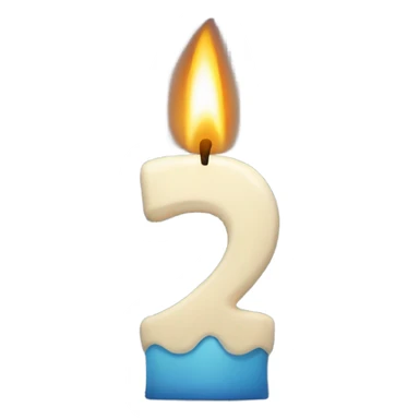 Six number candle sticker
