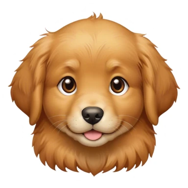 Golden retriever puppy with reddish hair sticker