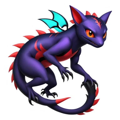 Shiny Epic Badass Noibat-Salandit-Litten-Hybrid sticker