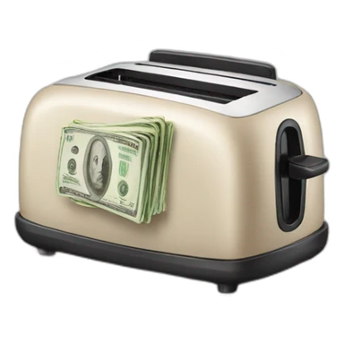 money toaster sticker