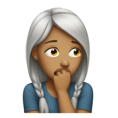 Crying women sticker