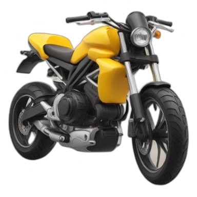 Moto sur maison sticker