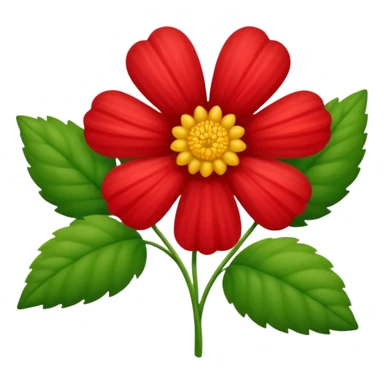 Broto de planta de flor vermelha sticker