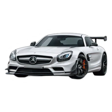 Mercedes amg black  sticker