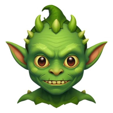 a goblin with a body sticker