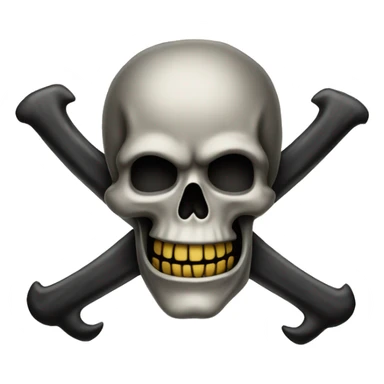 sad "jolly Roger" sticker