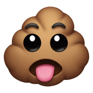 Cute poop sticker