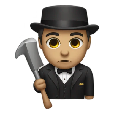 the godfather with ax  sticker