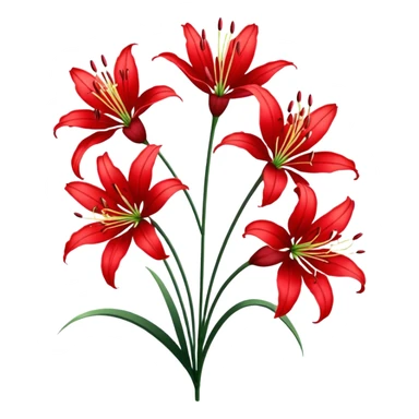 red spider lily sticker