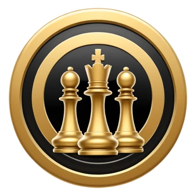 chess brilliant move logo sticker