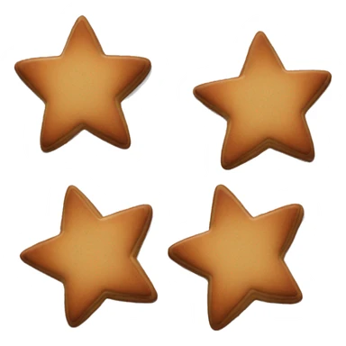 brown star cookies sticker