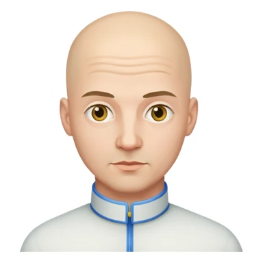 bald ukrainian gay sticker