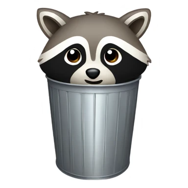 raccoon trash can sticker