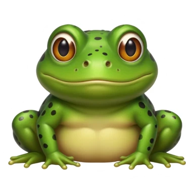 A bullfrog with my face on place of the bullfrog face to combine into a cartoon version of myself as a bullfrog  sticker
