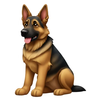 German shepherd with brindle sticker