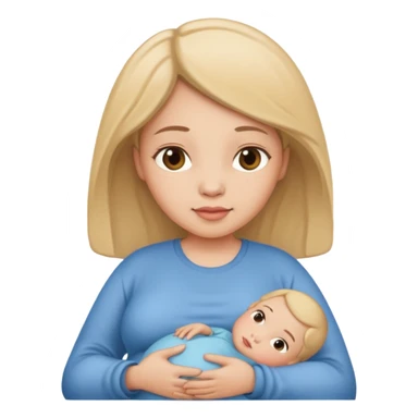 A serene biblical illustration of the mary when pregnant sticker