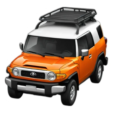 Toyota FJ orange sticker
