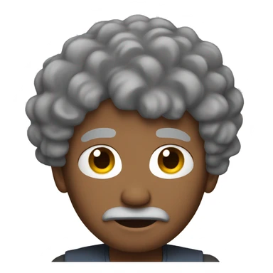 Man with grey locks feet up sticker