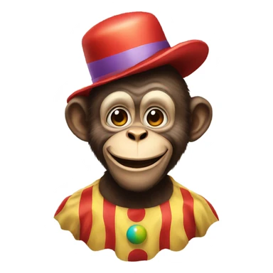 Clown Monkey sticker
