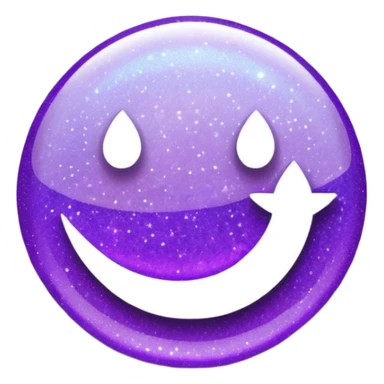 Purple Glitter Symbol of Manager sticker