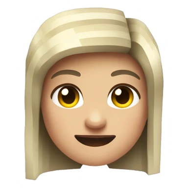 Minecraft happy female sticker