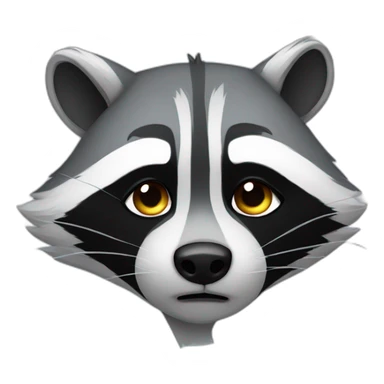 Sad Racoon sticker