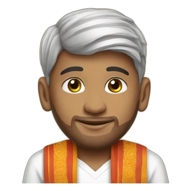 Messi hindu attire sticker