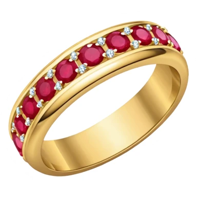 glitter rubi married ring sticker