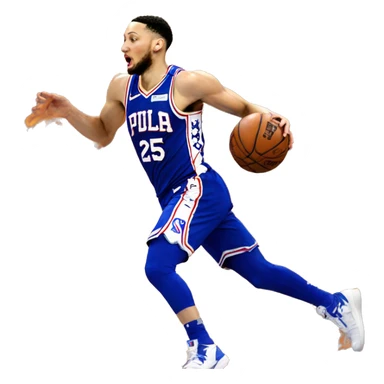 Ben Simmons escaping a fire sticker