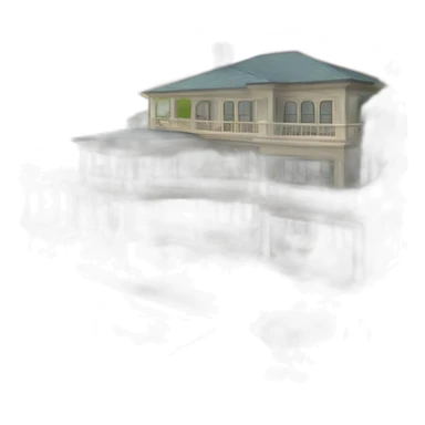 Gay home island mansion complex  sticker