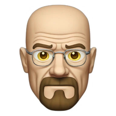 Walter white in Heisenberg sticker