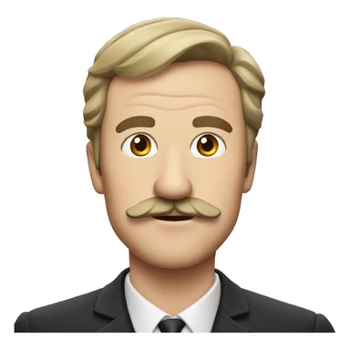 British Man Moustach sticker