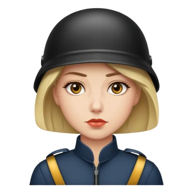 lady wearing bullet proof sticker