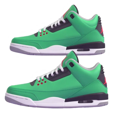 Air Jordan 3 Pine Green sneaker sticker