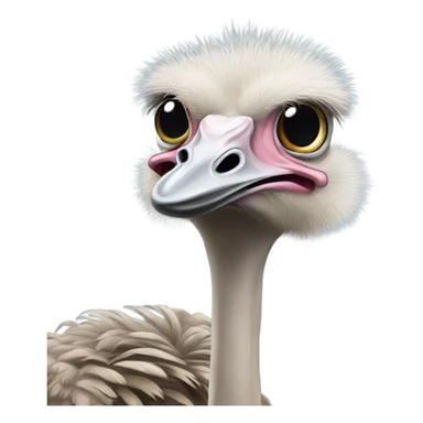 Judging ostrich  sticker