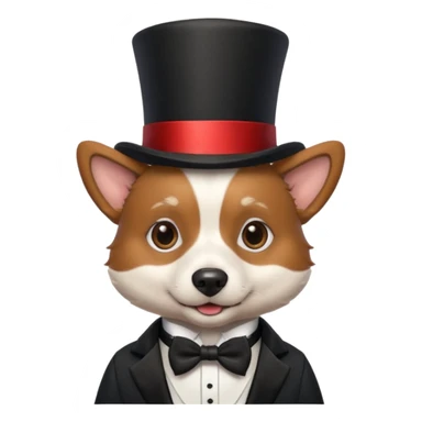 Dog magician sticker