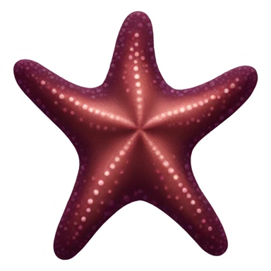 maroon starfish sticker